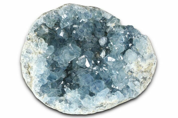 Sparkling Celestine (Celestite) Geode Section - Madagascar #364689